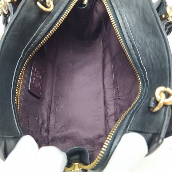 Coach Dreamer 21 Limited Edition Black Leather 2-Way Zipper Crossbody Bag - Picture 11 of 16